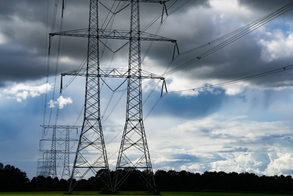 Hoogspanningskabels nabij Oisterwijk