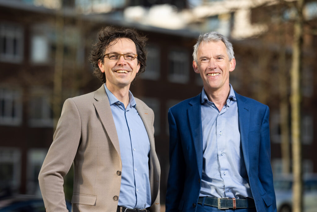 De bestuurders van Regionaal Klimaatfonds REKS Hart van Brabant: Joop oude Lohuis (rechts) en Jeroen Kok (links), ©Juri Hiensch
